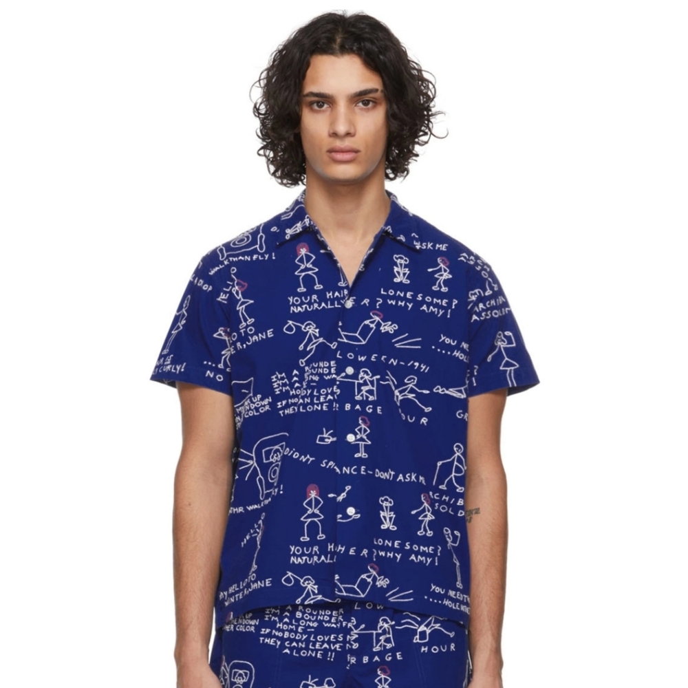 *ISO* Bode Doodle Scene Short Sleeve Shirt - Picture 2 of 2